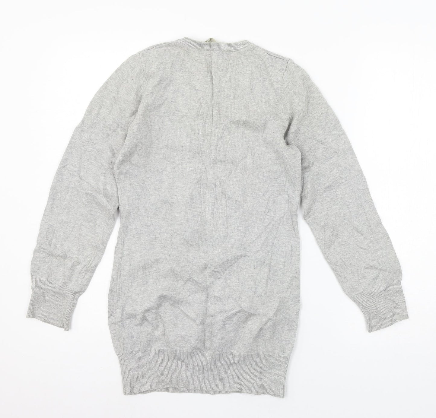 Red Herring Girls Grey  Knit Pullover Jumper Size 14 Years  - Penguin