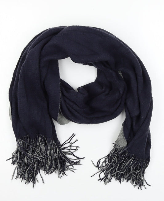Preworn Mens Blue  Knit Rectangle Scarf Scarf One Size