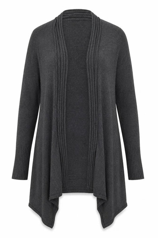 F&F Womens Grey  Knit Cardigan Jumper Size 8