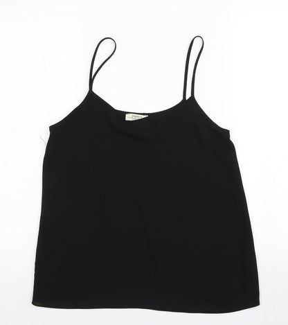 Front view of Papaya women’s black camisole blouse, size UK 8