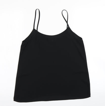 Back view of Papaya women’s black camisole blouse, size UK 8