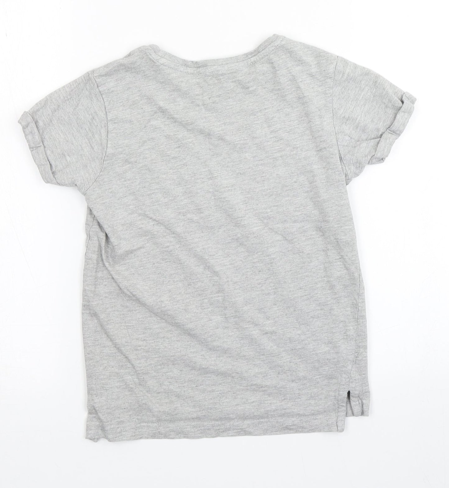George Boys Grey   Basic T-Shirt Size 6-7 Years