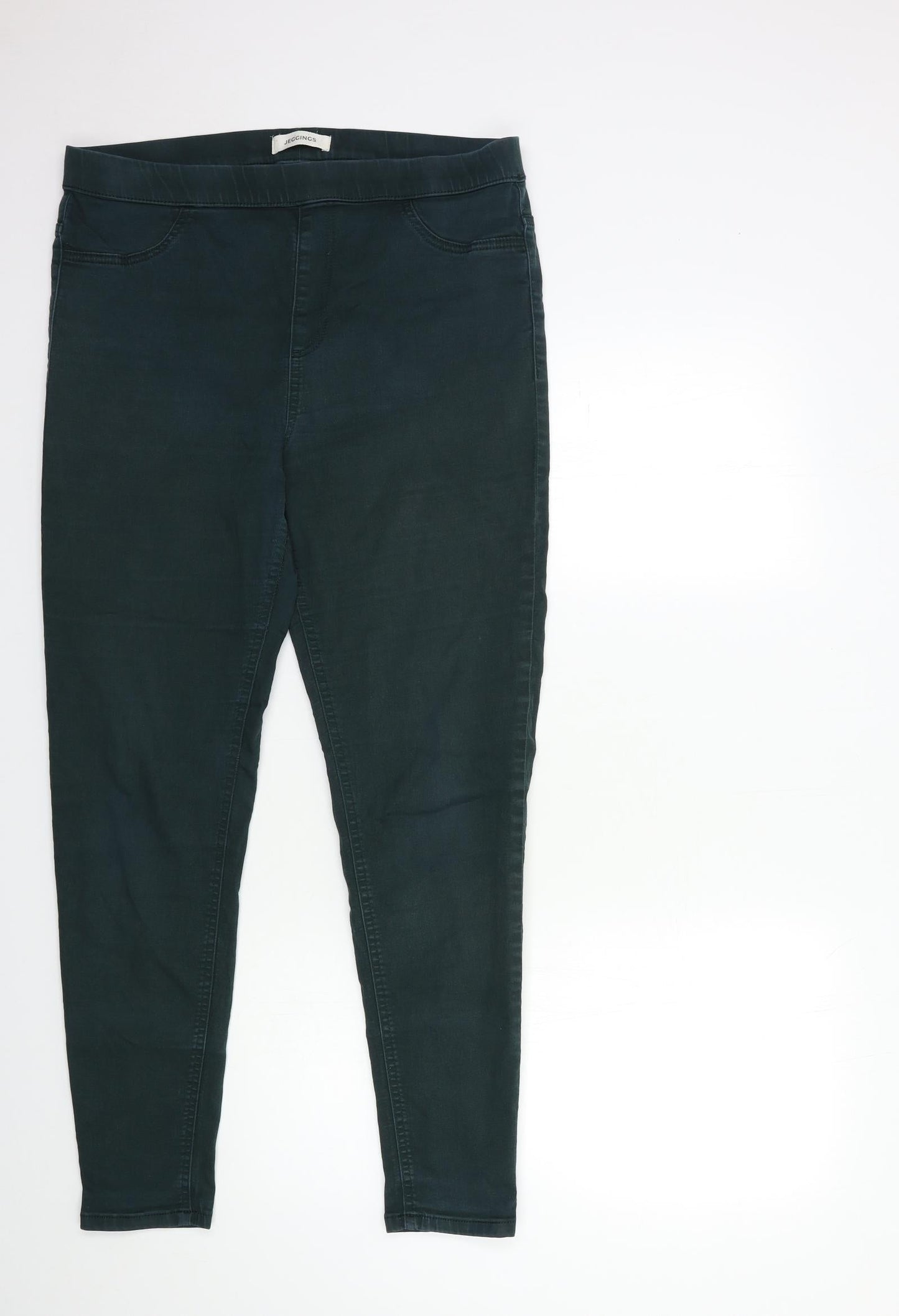 Marks and Spencer Womens Green  Denim Jegging Jeans Size 32 in L28 in
