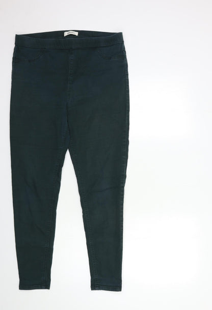 Marks & Spencer Womens Green  Denim Jegging Jeans Size 32 in L28 in