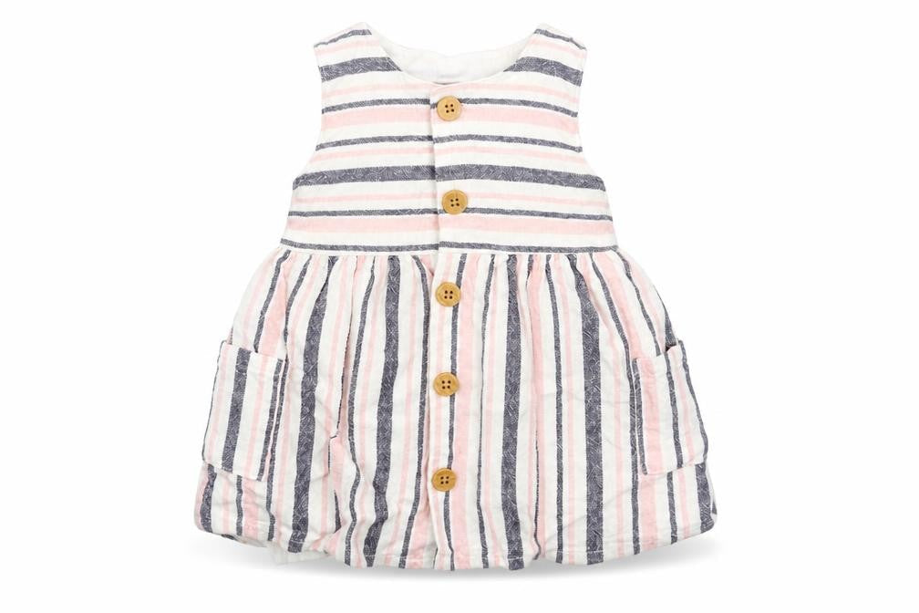 Primark Baby Pink Striped  Fit & Flare  Size 3-6 Months