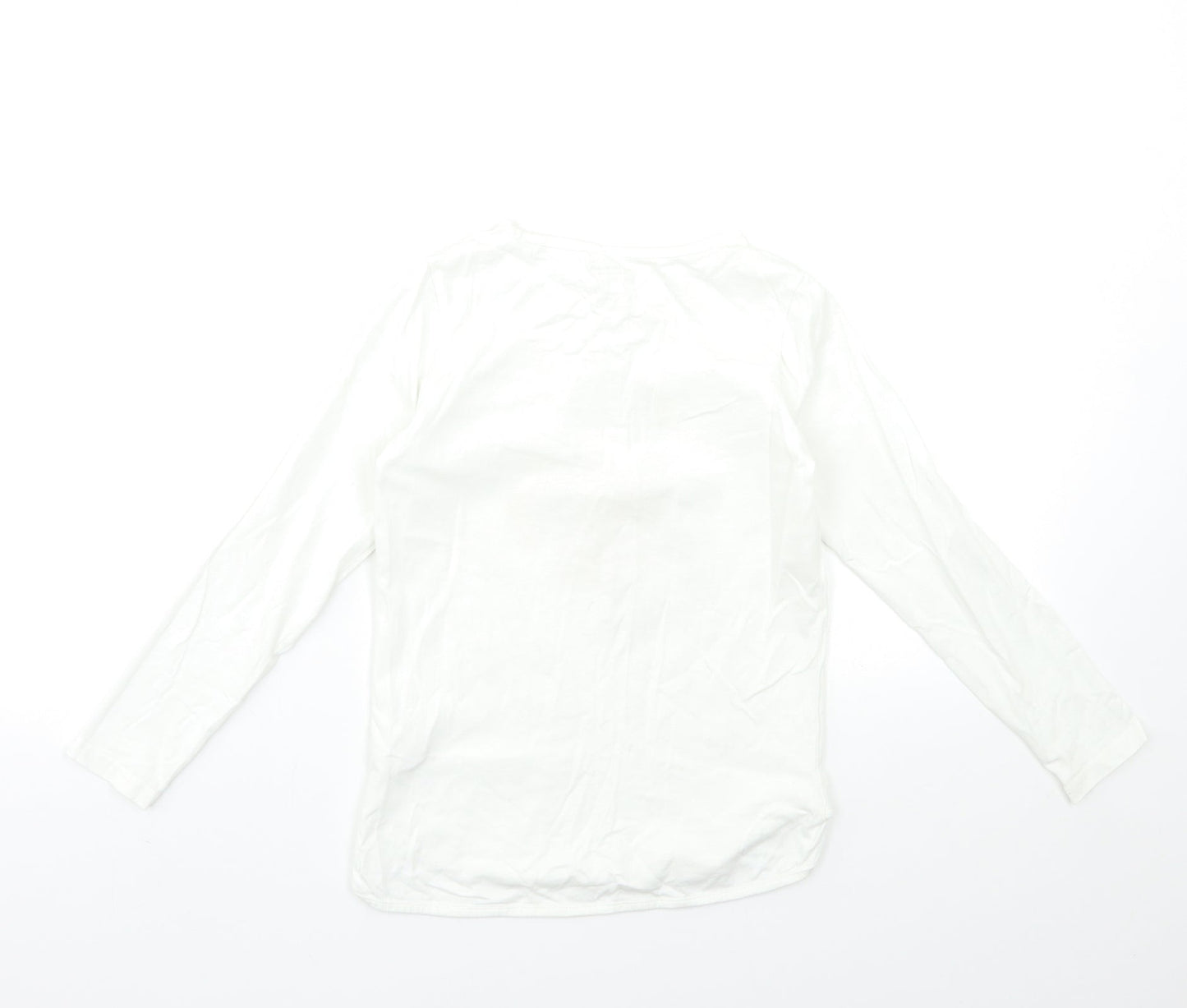 Vertbaudet Girls White   Basic T-Shirt Size 8 Years