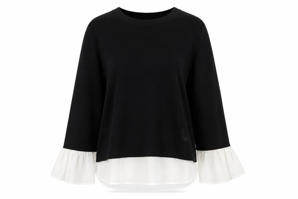 Linea Womens Black   Pullover Jumper Size L  - blouse/jumper