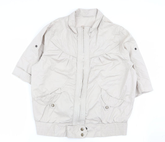 Dorothy Perkins Womens Beige   Jacket  Size 18