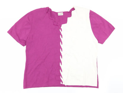 Additional front view of Roman women’s multicoloured basic t-shirt, size XL