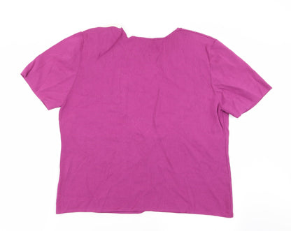 Back view of Roman women’s multicoloured basic t-shirt, size XL
