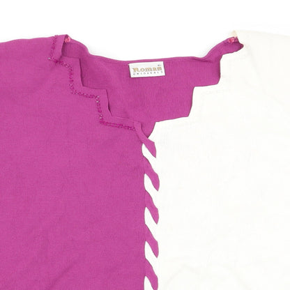 Close-up detail of Roman women’s multicoloured basic t-shirt, size XL