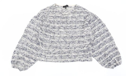 New Look Womens Multicoloured Geometric  Pullover Jumper Size M