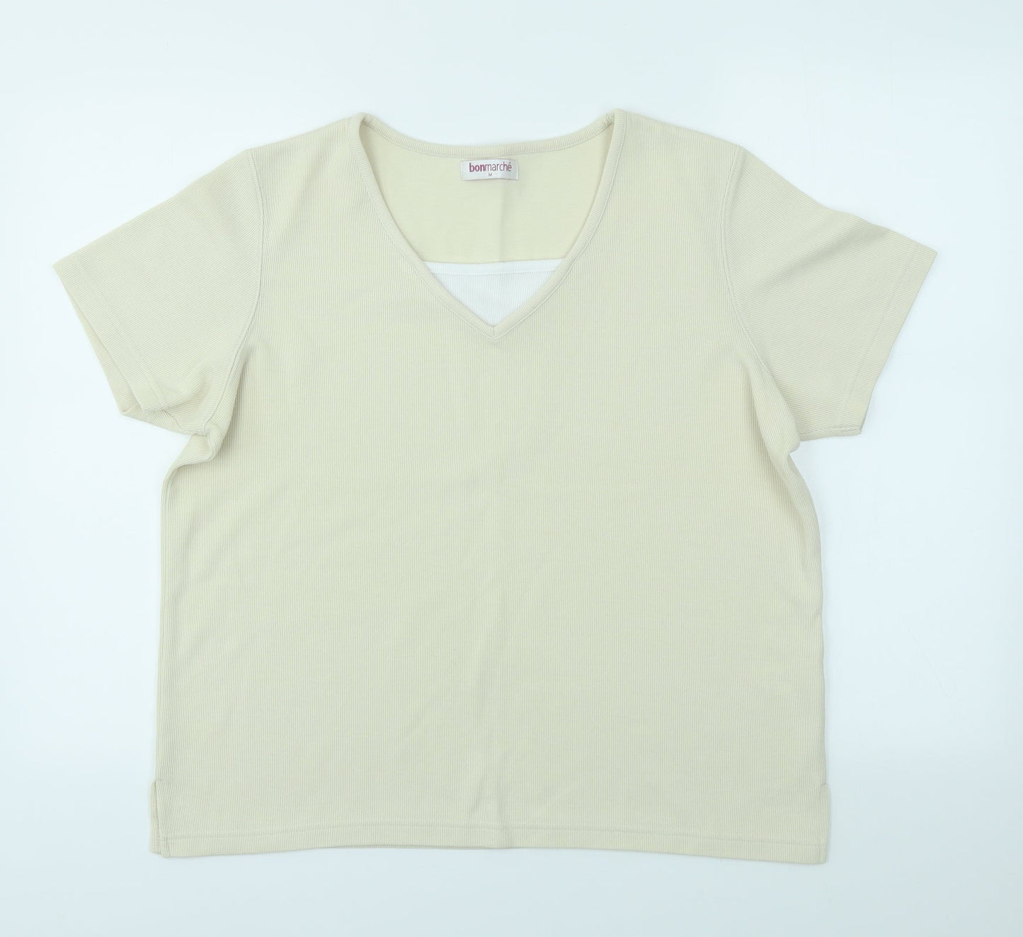 Bonmarché Womens Ivory   Basic T-Shirt Size M