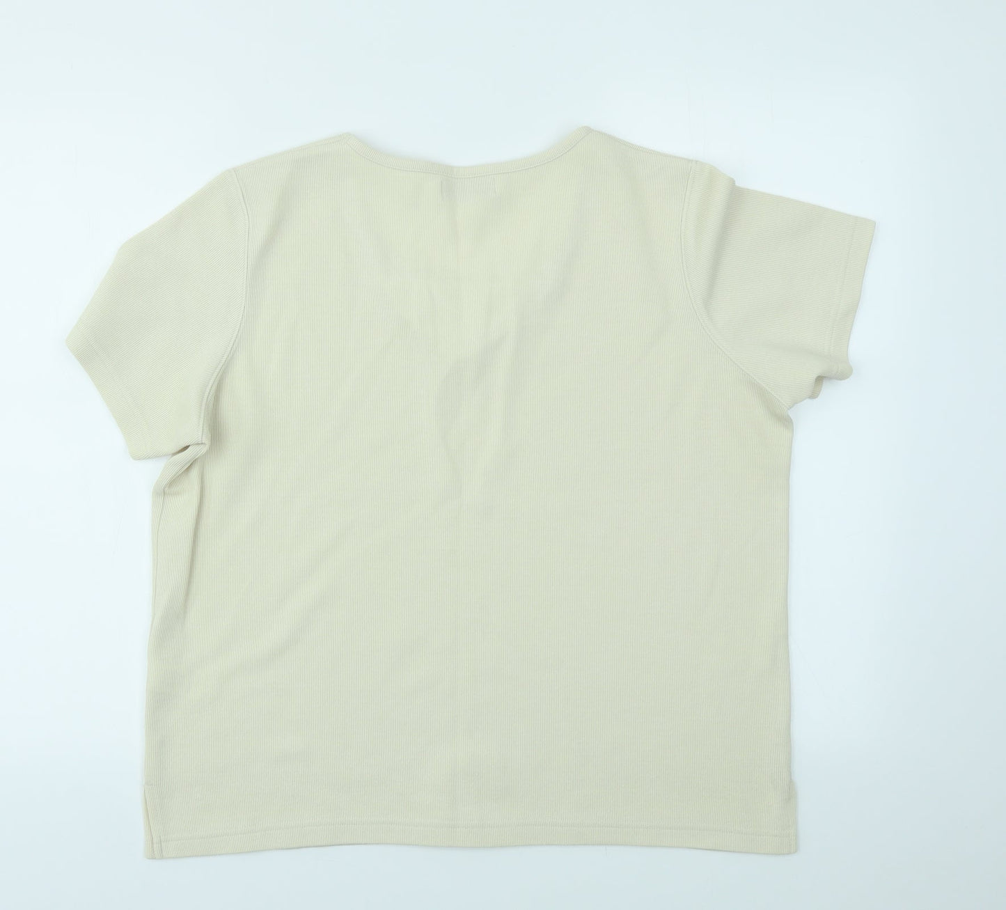 Bonmarché Womens Ivory   Basic T-Shirt Size M