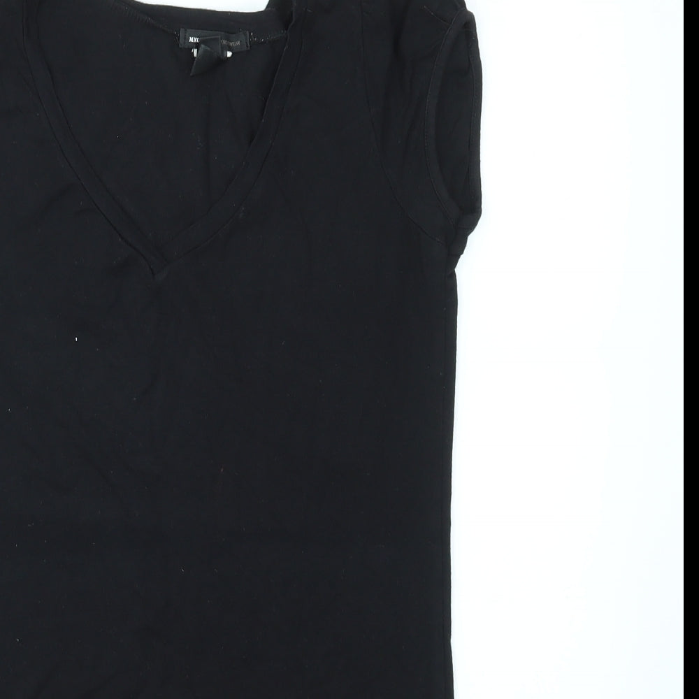 MNG Womens Black   Basic T-Shirt Size M