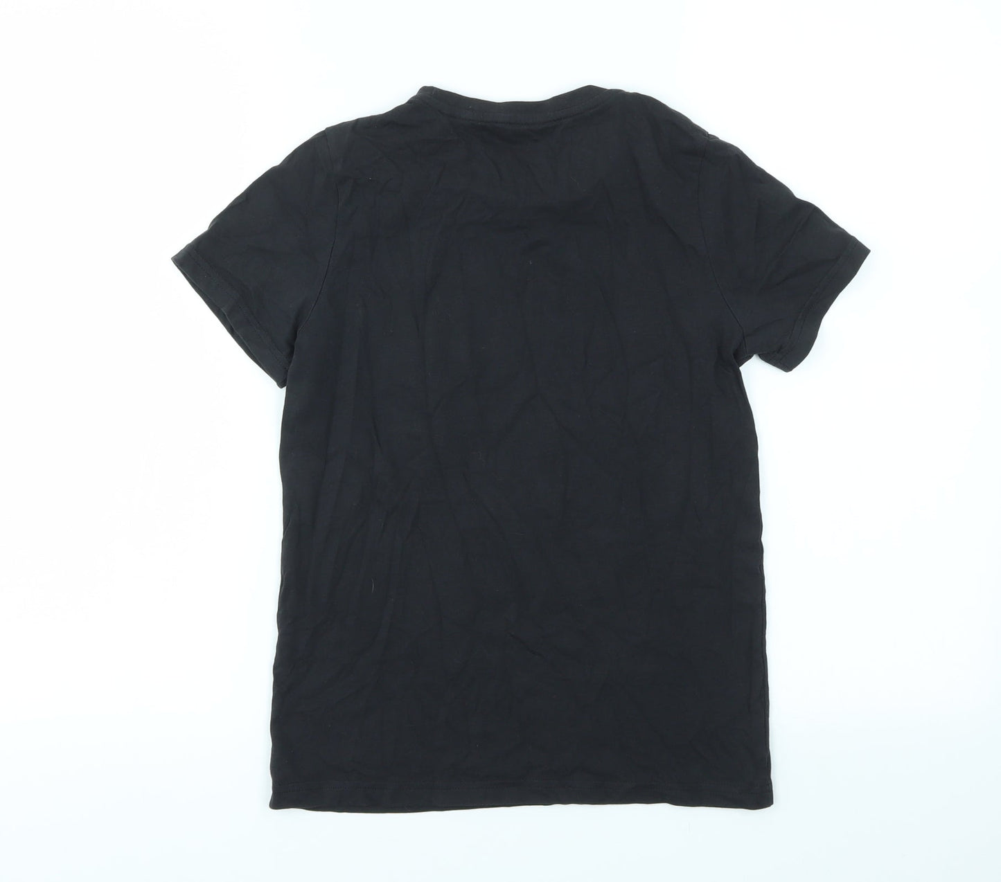 TU Boys Black Houndstooth  Basic T-Shirt Size 10 Years