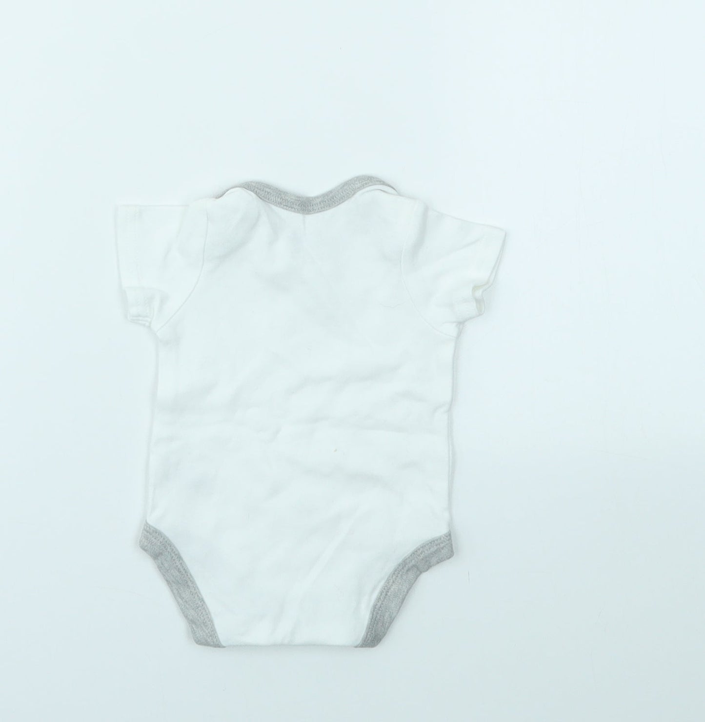 mamas & papas Baby White   Babygrow One-Piece Size Newborn