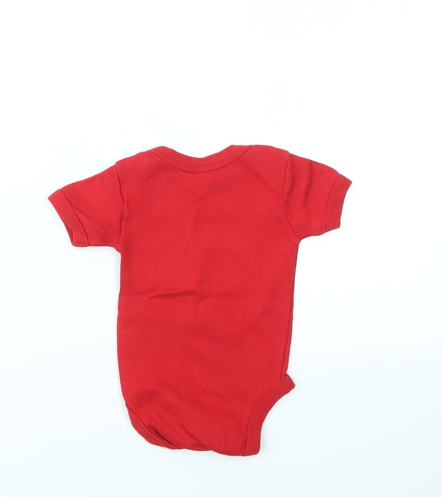 BABAYBUGZ Baby Red Geometric  Babygrow One-Piece Size 0-3 Months