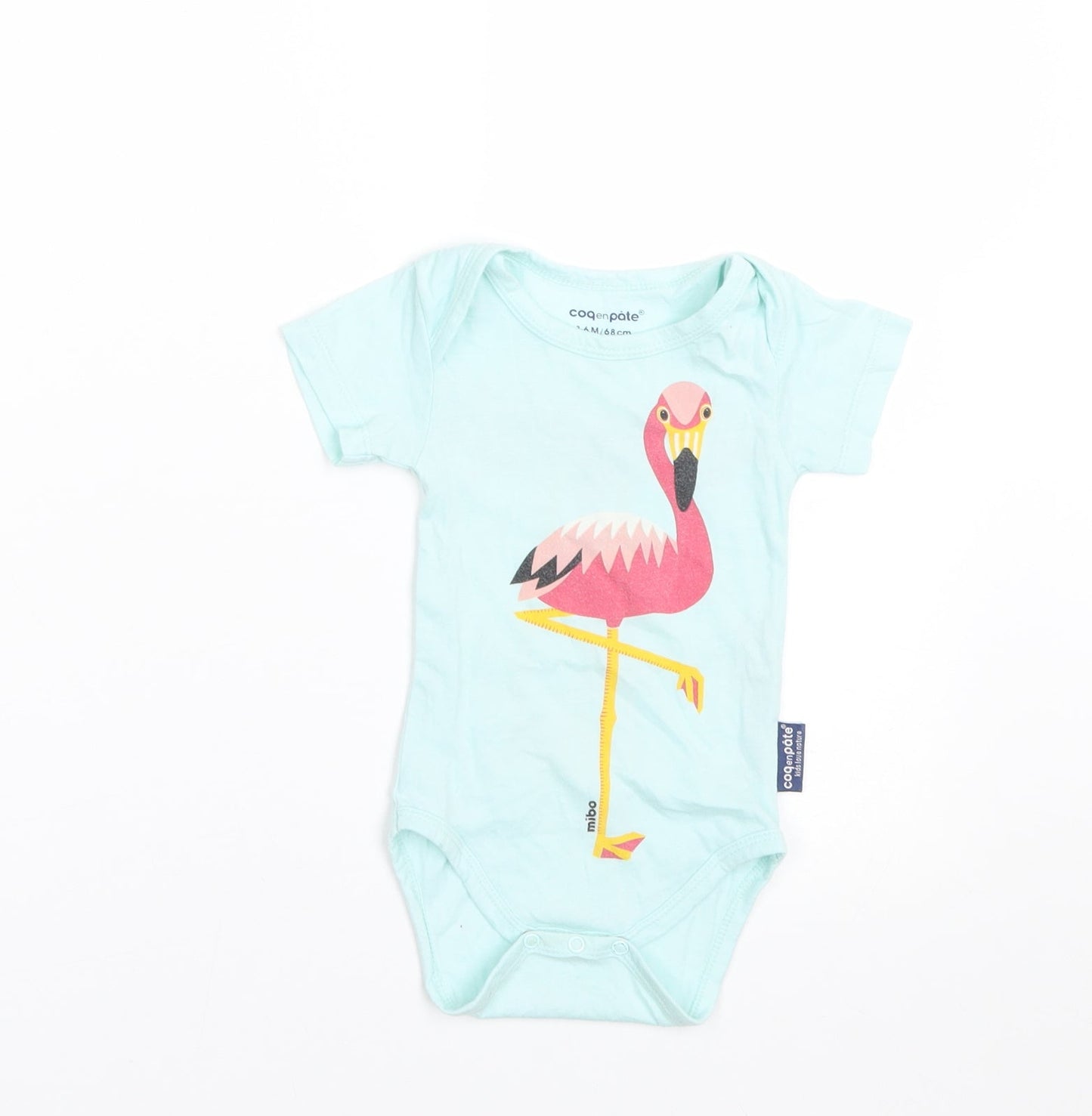 Coq En Pate Girls Blue   Basic T-Shirt Size 3-6 Months
