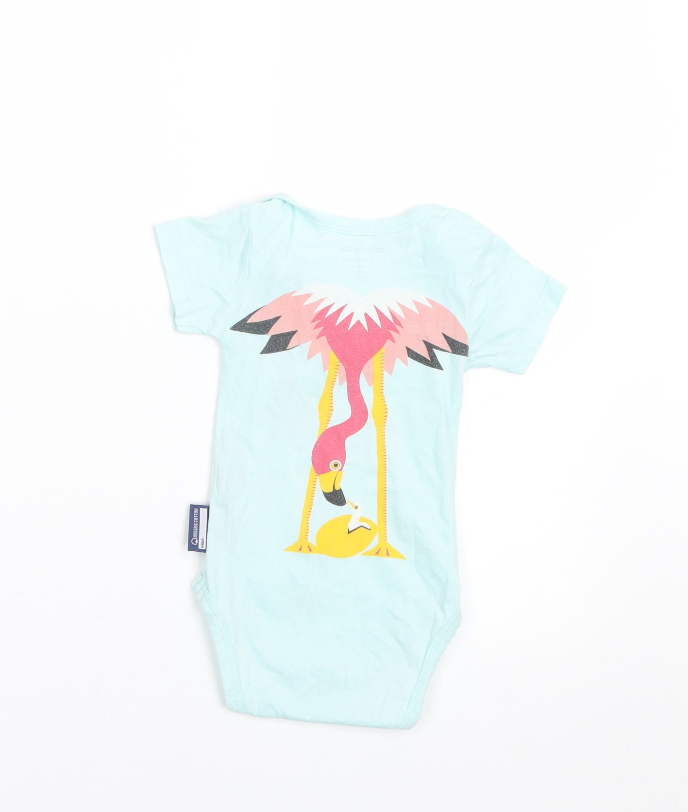 Coq En Pate Girls Blue   Basic T-Shirt Size 3-6 Months