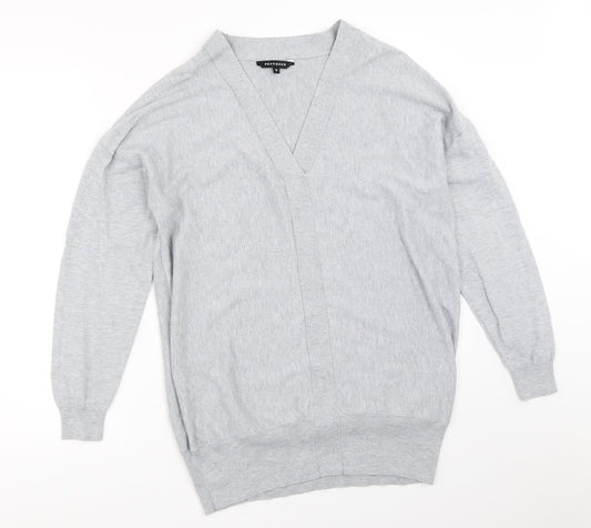 Peacocks Womens Grey   Pullover Jumper Size 12