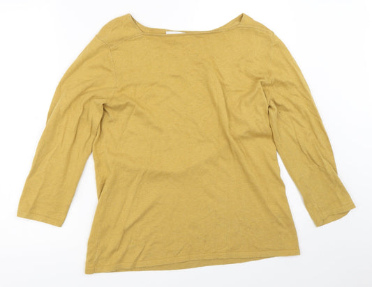 NEXT Womens Yellow   Pullover Jumper Size 12