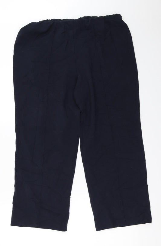 Sarah Hamilton Womens Blue   Trousers  Size 14 L25 in
