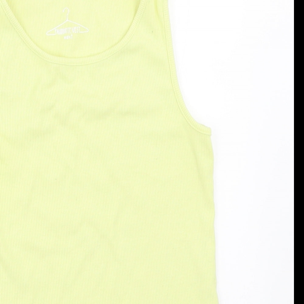 NEXT Girls Yellow   Basic Tank Size 9 Years