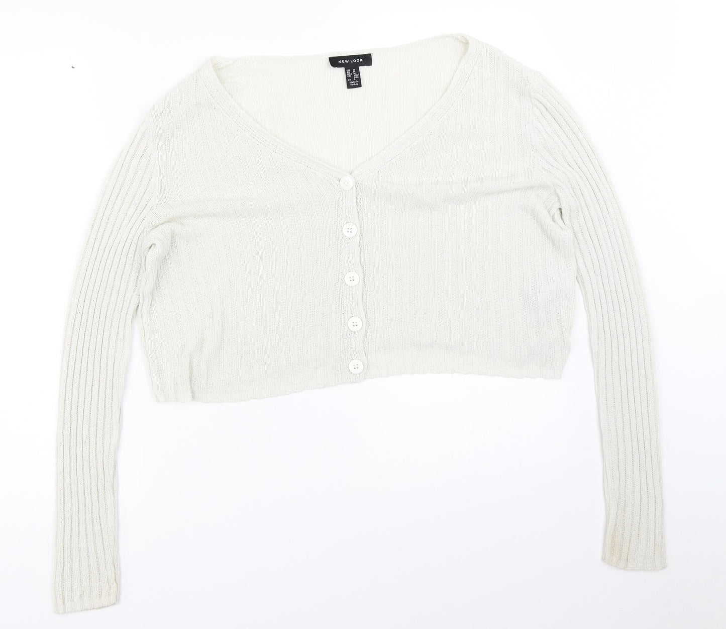 New Look Womens Ivory   Cardigan Jumper Size M