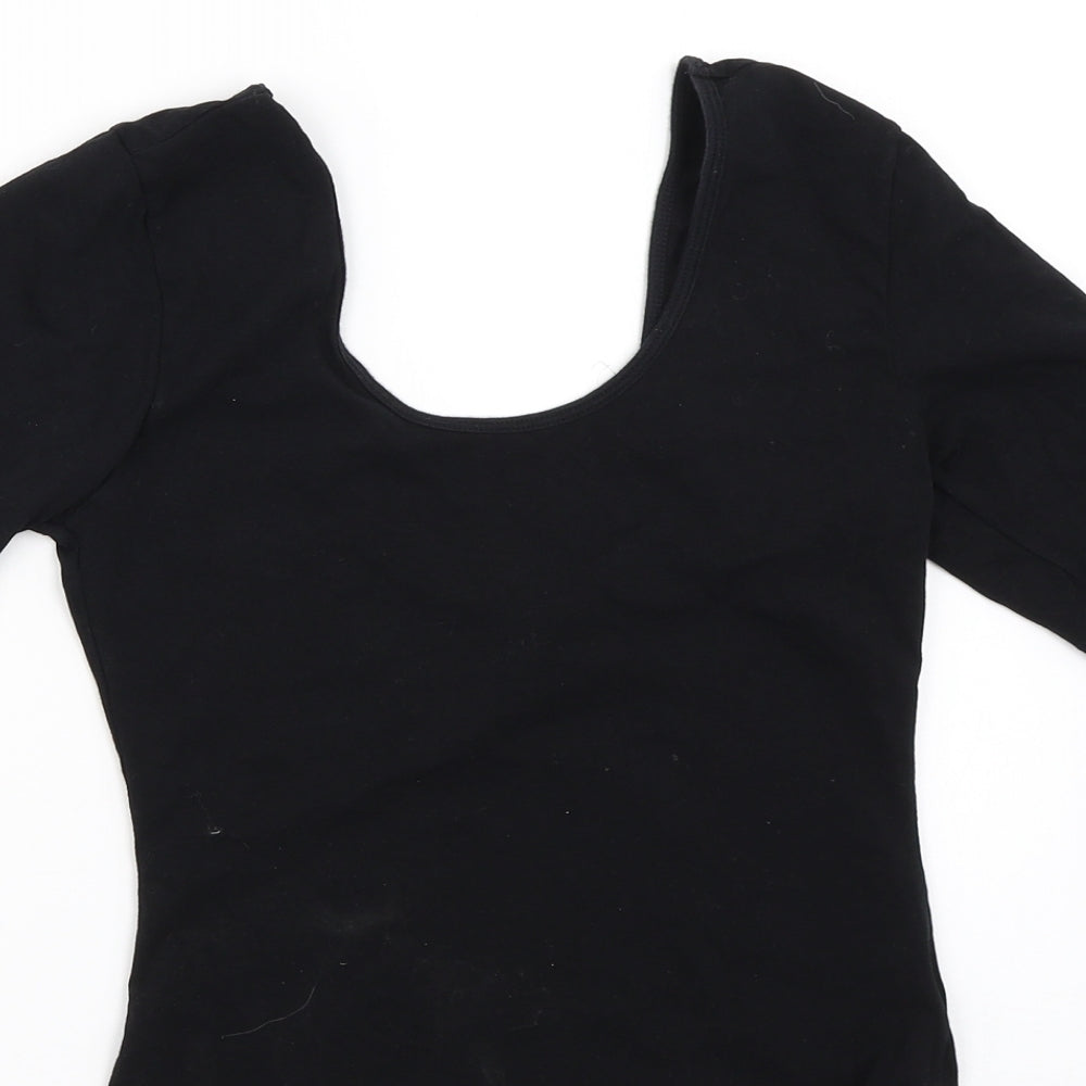 FOREVER 21 Womens Black   Basic T-Shirt Size L  - bodysuit