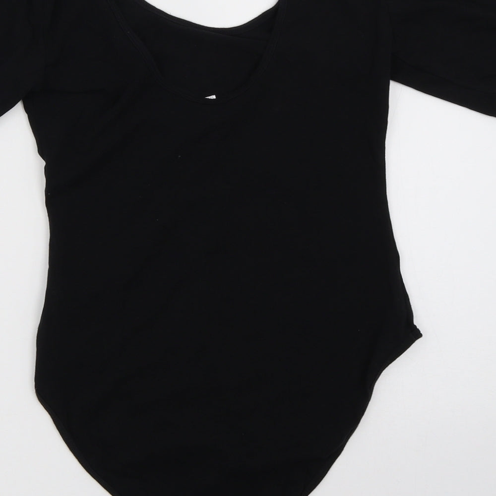 FOREVER 21 Womens Black   Basic T-Shirt Size L  - bodysuit