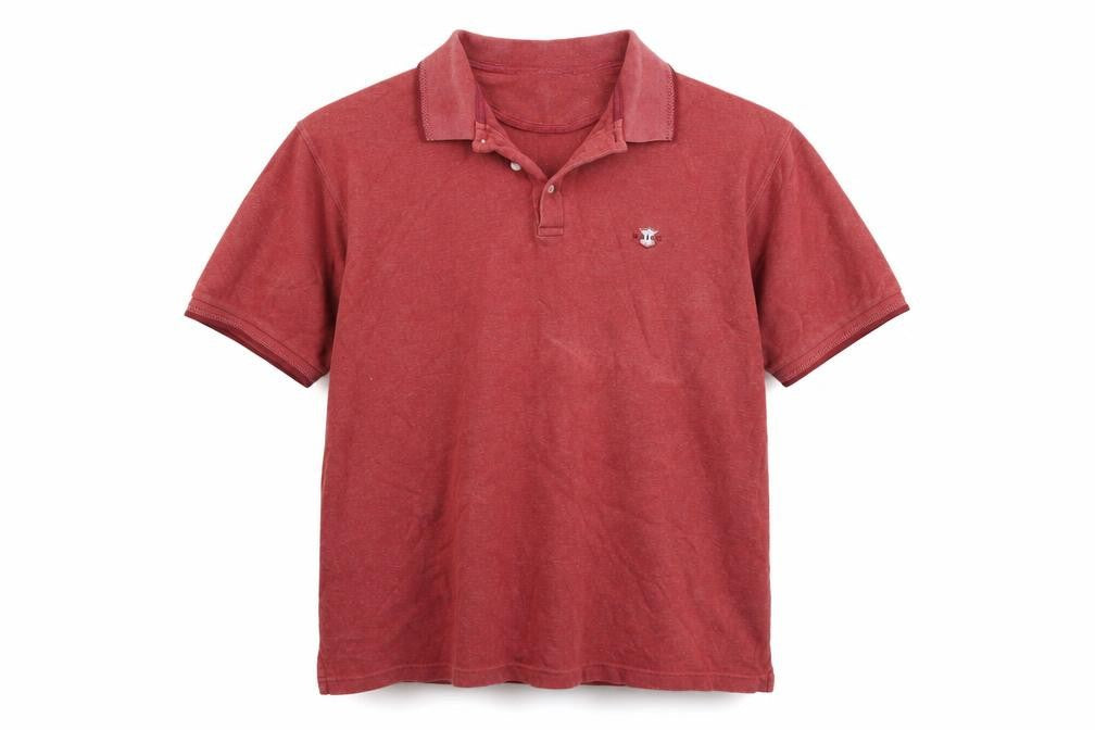 Maine New England Mens Red Polo Size L