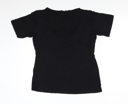 Small Show Womens Black   Basic T-Shirt Size L