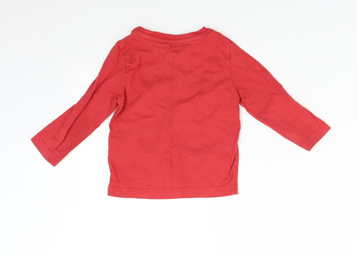 Vertbaudet Boys Red   Basic T-Shirt Size 2 Years