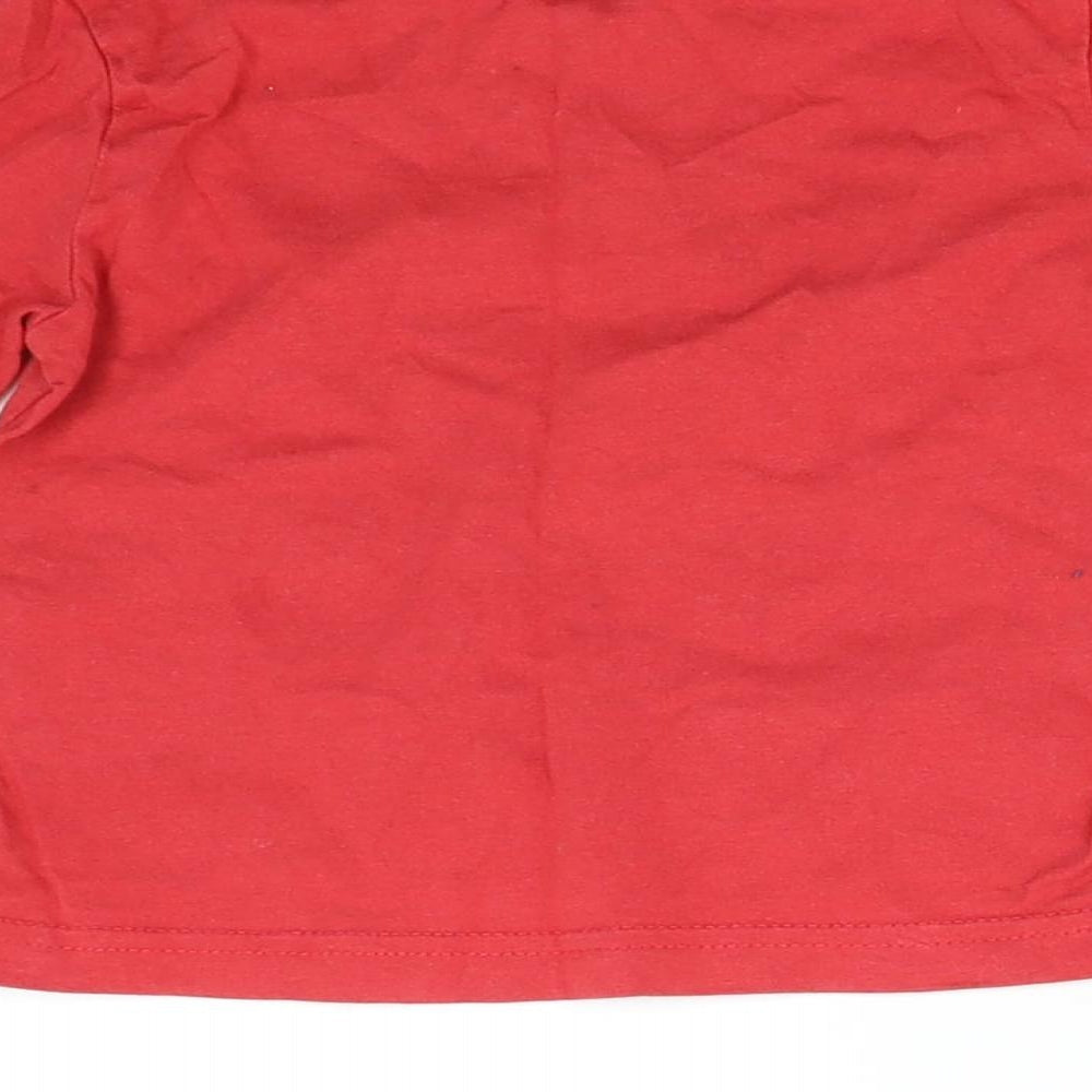 Vertbaudet Boys Red   Basic T-Shirt Size 2 Years