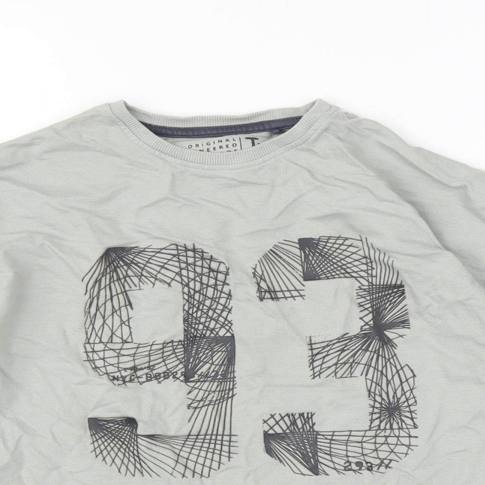 TU Boys Grey   Basic T-Shirt Size 10 Years