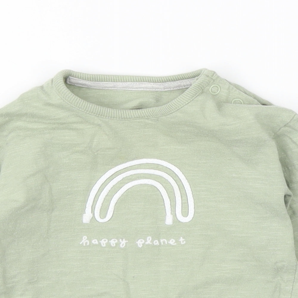 George Baby Green   Basic T-Shirt Size 9-12 Months