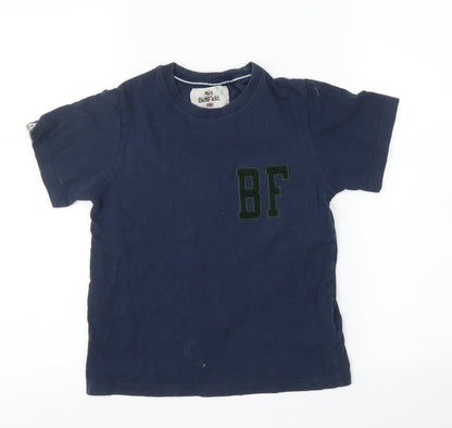 Additional front view of Bellfield girls’ blue basic t-shirt, size 7, years