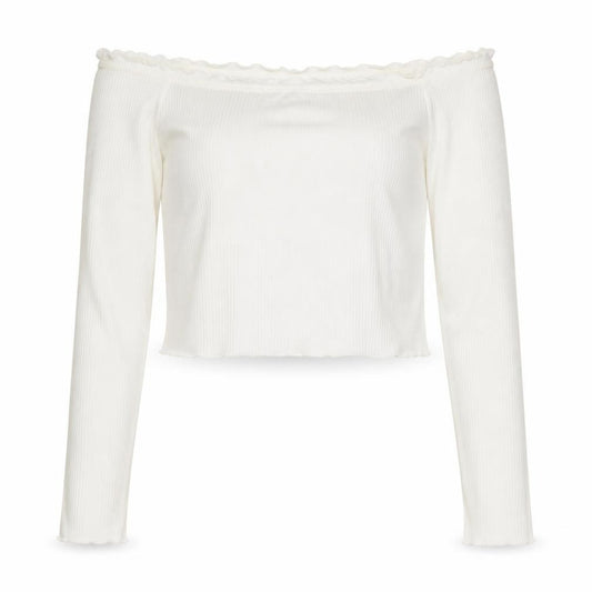 H&M Womens White   Cropped Blouse Size M