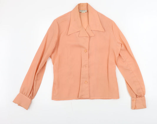 donros Womens Pink   Basic Button-Up Size 14