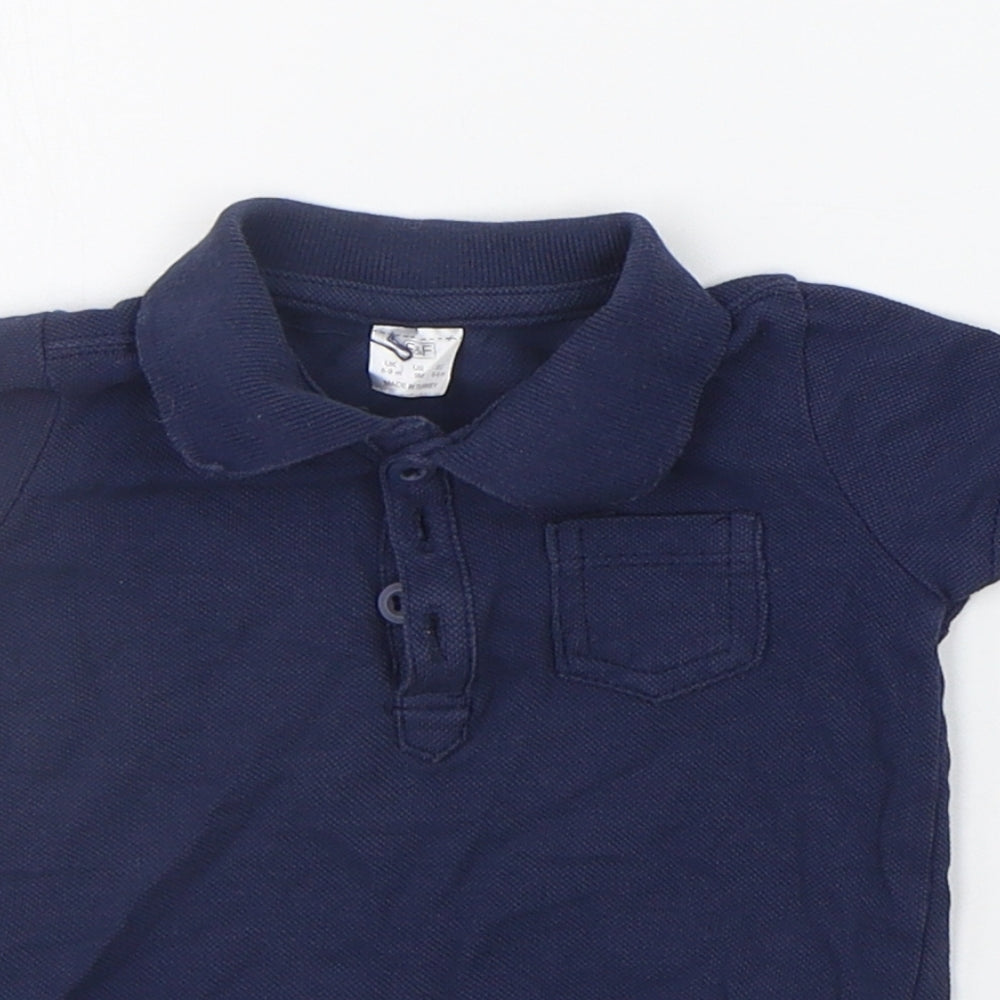 F&F Baby Blue   Basic Polo Size 6-9 Months