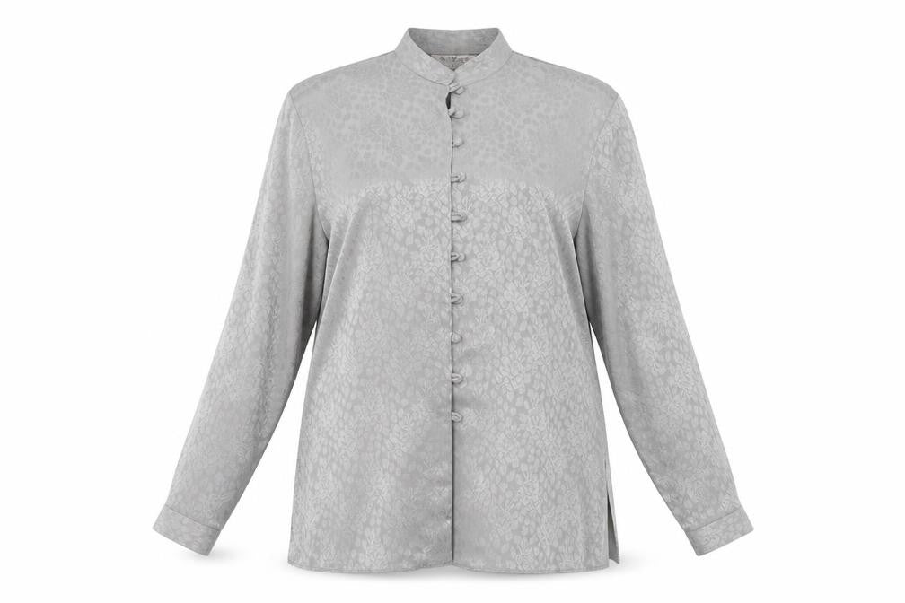 Bonmarché Womens Grey Basic Button-Up Size 16