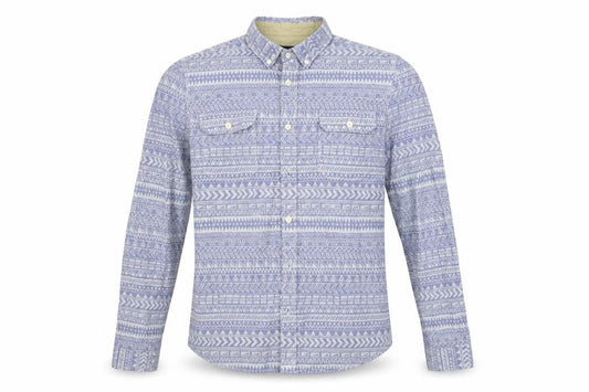 ASOS Mens Blue Geometric   Button-Up Size S