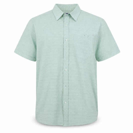 BHS Mens Green Geometric   Button-Up Size L