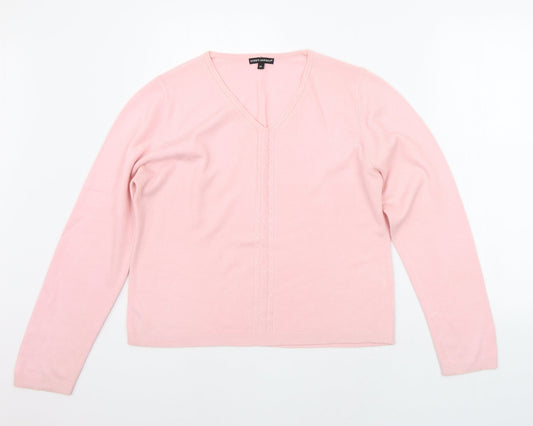 Debbie Morgan Womens Pink   Pullover Jumper Size XL