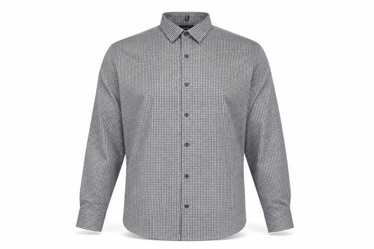 disley Mens White Check   Button-Up Size 15.5