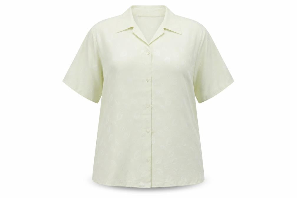 Christion marcus  Womens Yellow Geometric  Basic Button-Up Size 14