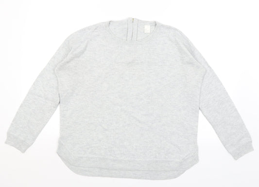 H&M Womens Grey   Pullover Jumper Size S
