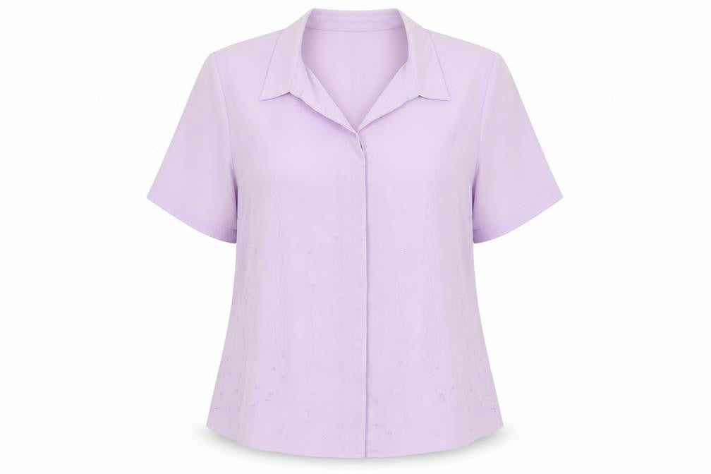 Isabelle Womens Purple   Basic Button-Up Size 16
