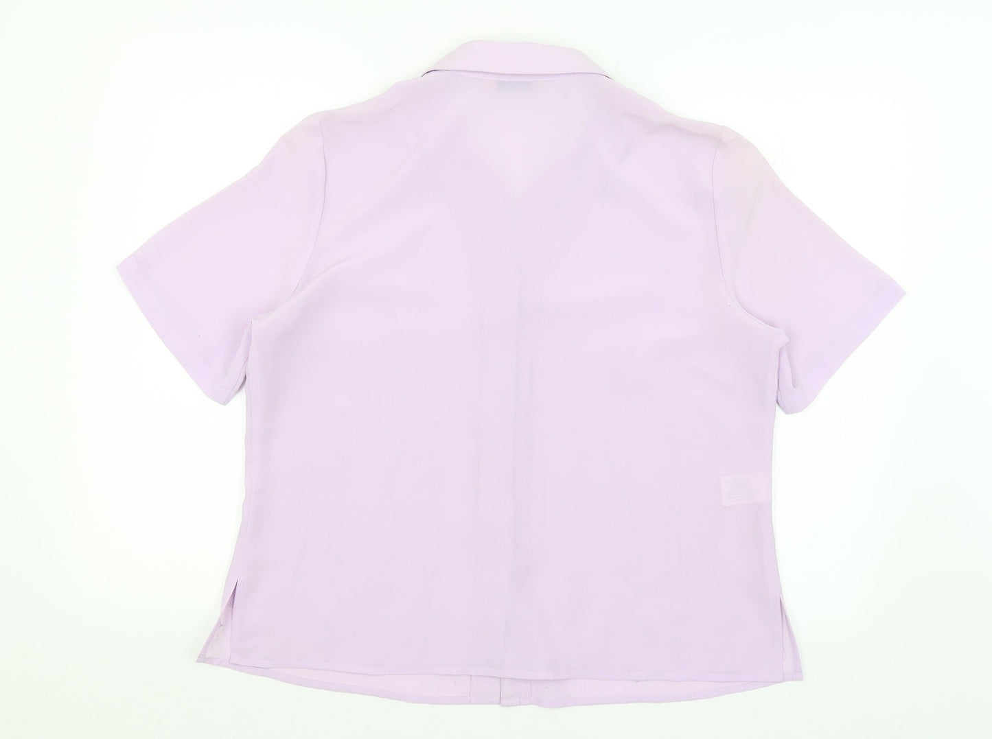 Isabelle Womens Purple   Basic Button-Up Size 16